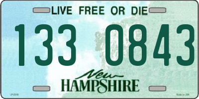 NH license plate 1330843