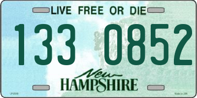 NH license plate 1330852