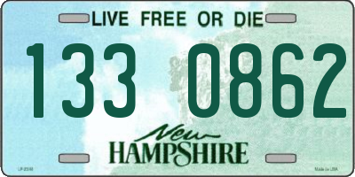 NH license plate 1330862