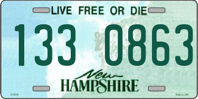 NH license plate 1330863