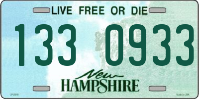 NH license plate 1330933