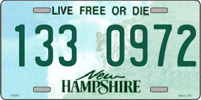 NH license plate 1330972