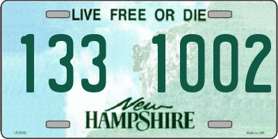NH license plate 1331002