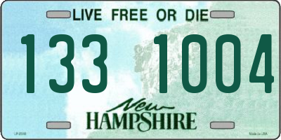 NH license plate 1331004