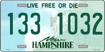 NH license plate 1331032