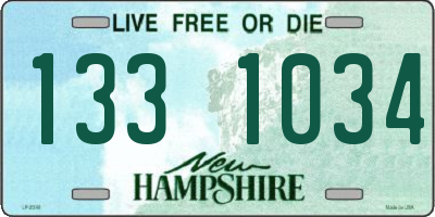 NH license plate 1331034