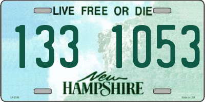 NH license plate 1331053