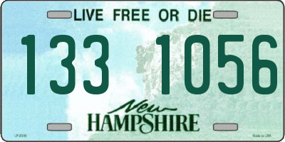NH license plate 1331056
