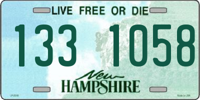 NH license plate 1331058