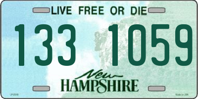 NH license plate 1331059