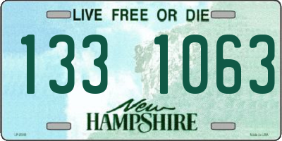 NH license plate 1331063