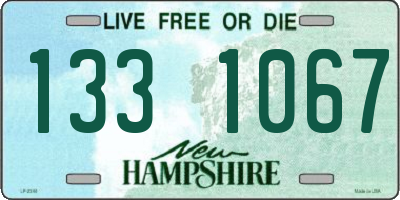 NH license plate 1331067