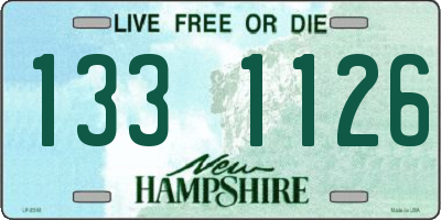 NH license plate 1331126