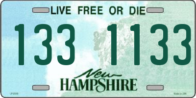 NH license plate 1331133