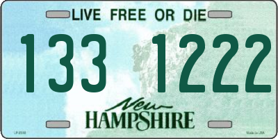 NH license plate 1331222
