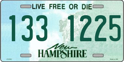 NH license plate 1331225