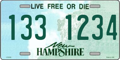 NH license plate 1331234