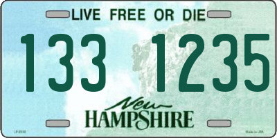 NH license plate 1331235