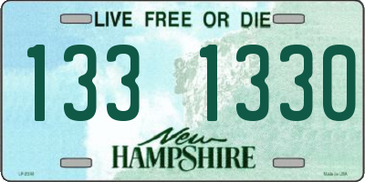 NH license plate 1331330