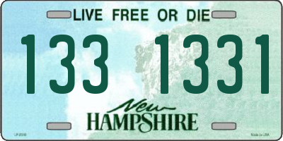 NH license plate 1331331