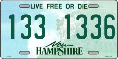 NH license plate 1331336