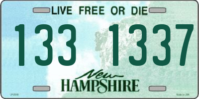 NH license plate 1331337