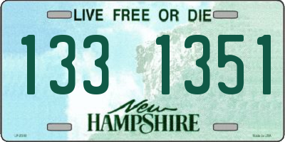 NH license plate 1331351