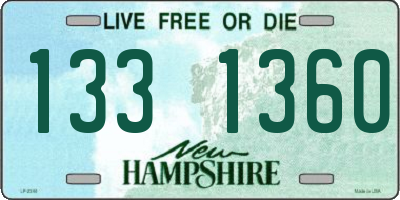 NH license plate 1331360