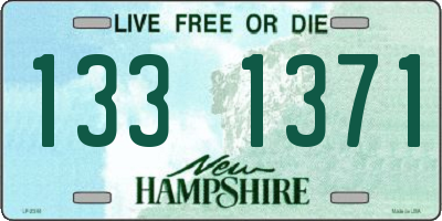 NH license plate 1331371