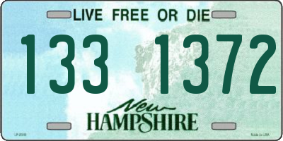 NH license plate 1331372