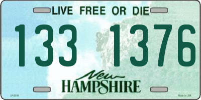 NH license plate 1331376
