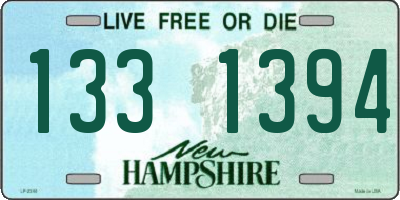 NH license plate 1331394