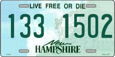 NH license plate 1331502