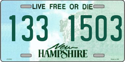 NH license plate 1331503