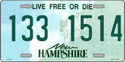 NH license plate 1331514