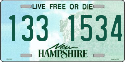 NH license plate 1331534