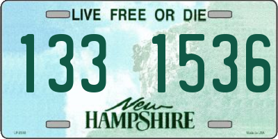 NH license plate 1331536