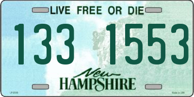 NH license plate 1331553