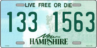 NH license plate 1331563