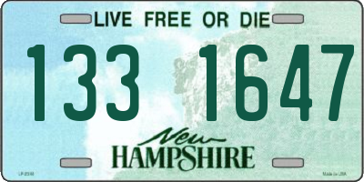 NH license plate 1331647