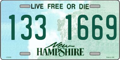 NH license plate 1331669