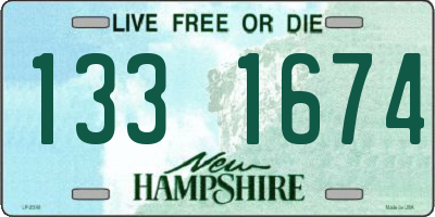NH license plate 1331674