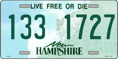 NH license plate 1331727