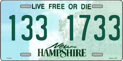 NH license plate 1331733