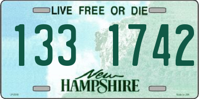NH license plate 1331742