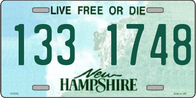 NH license plate 1331748