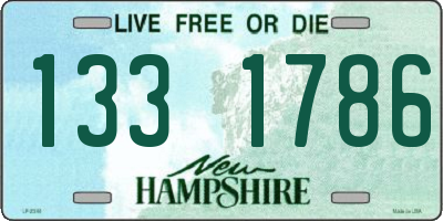 NH license plate 1331786
