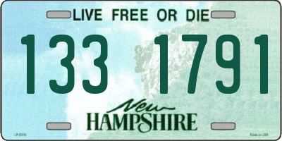 NH license plate 1331791
