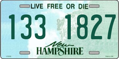 NH license plate 1331827