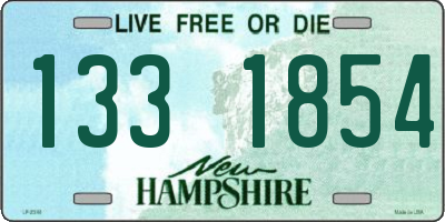 NH license plate 1331854